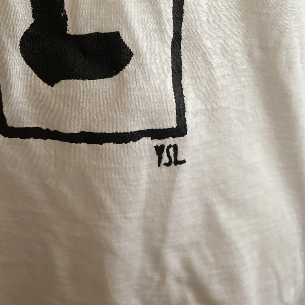 NEW YSL Yves Saint Laurent TSHIRT/top/blouse S-M/8 US= 40 France Made in Italy - Picture 3 of 12